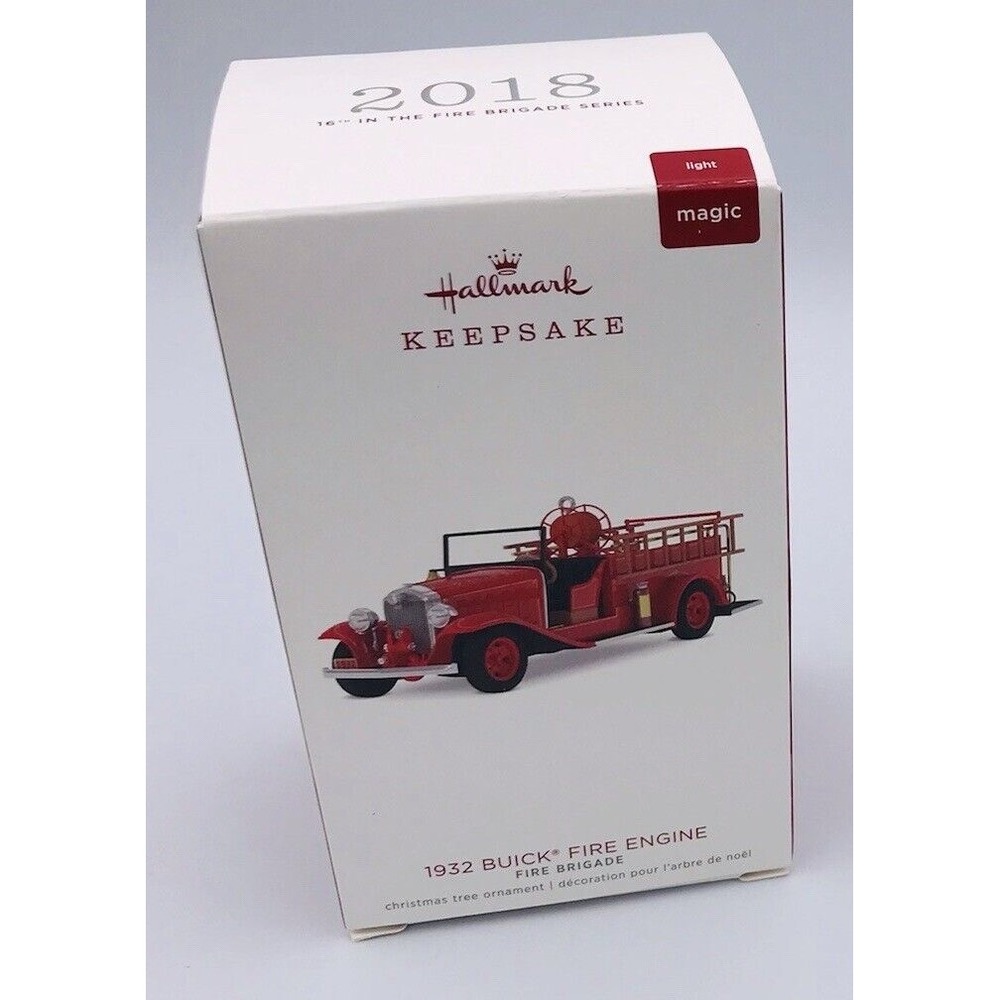 2018 Hallmark Keepsake 1932 Buick Fire Engine Ornament